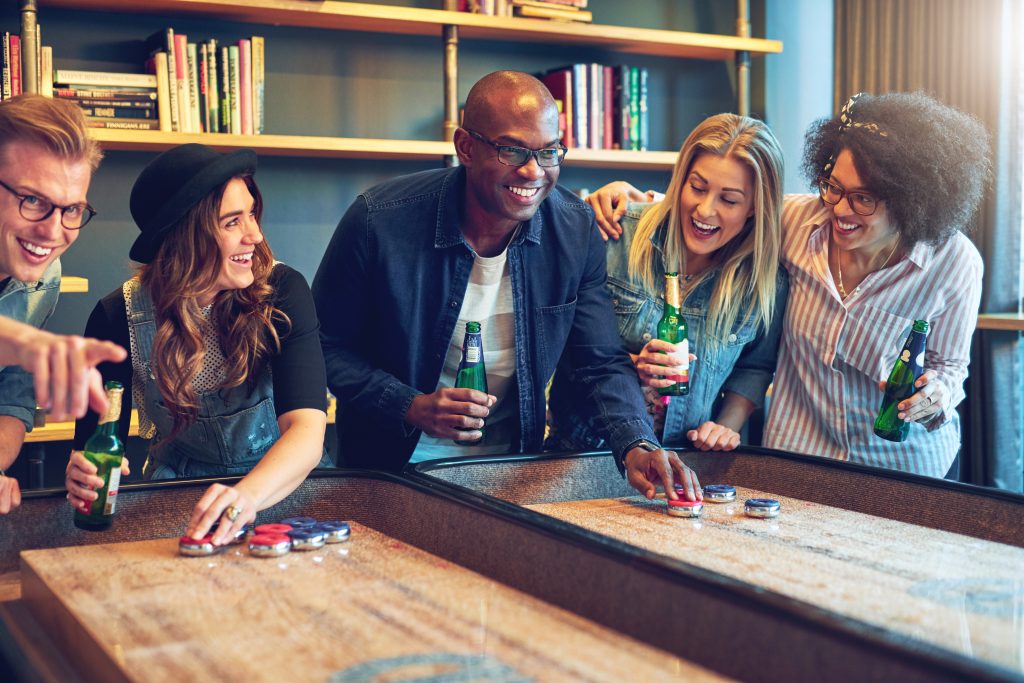 Group Of Friends Having Fun Playing A Game