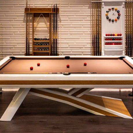 Custom Modern Luxurious white Pool Billiard Table Dubai